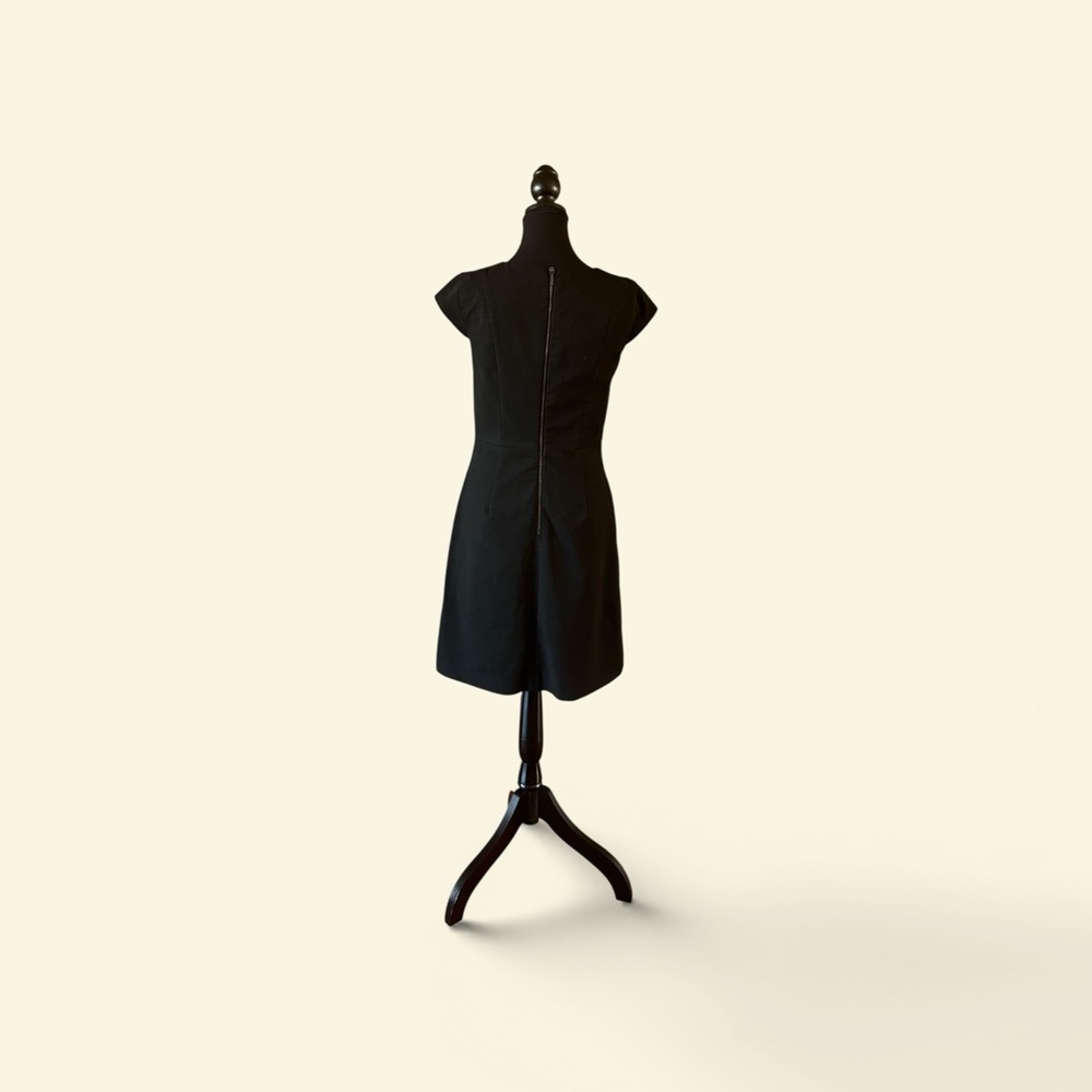 Classic Black Cap-Sleeve Women's Dress
